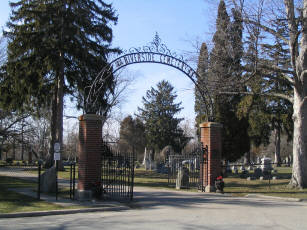 Riverside Cemetery Entrance Clinton, Lenawee Co., MI